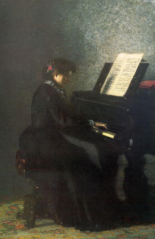 Thomas Eakins Elizabeth at the Piano Spain oil painting art